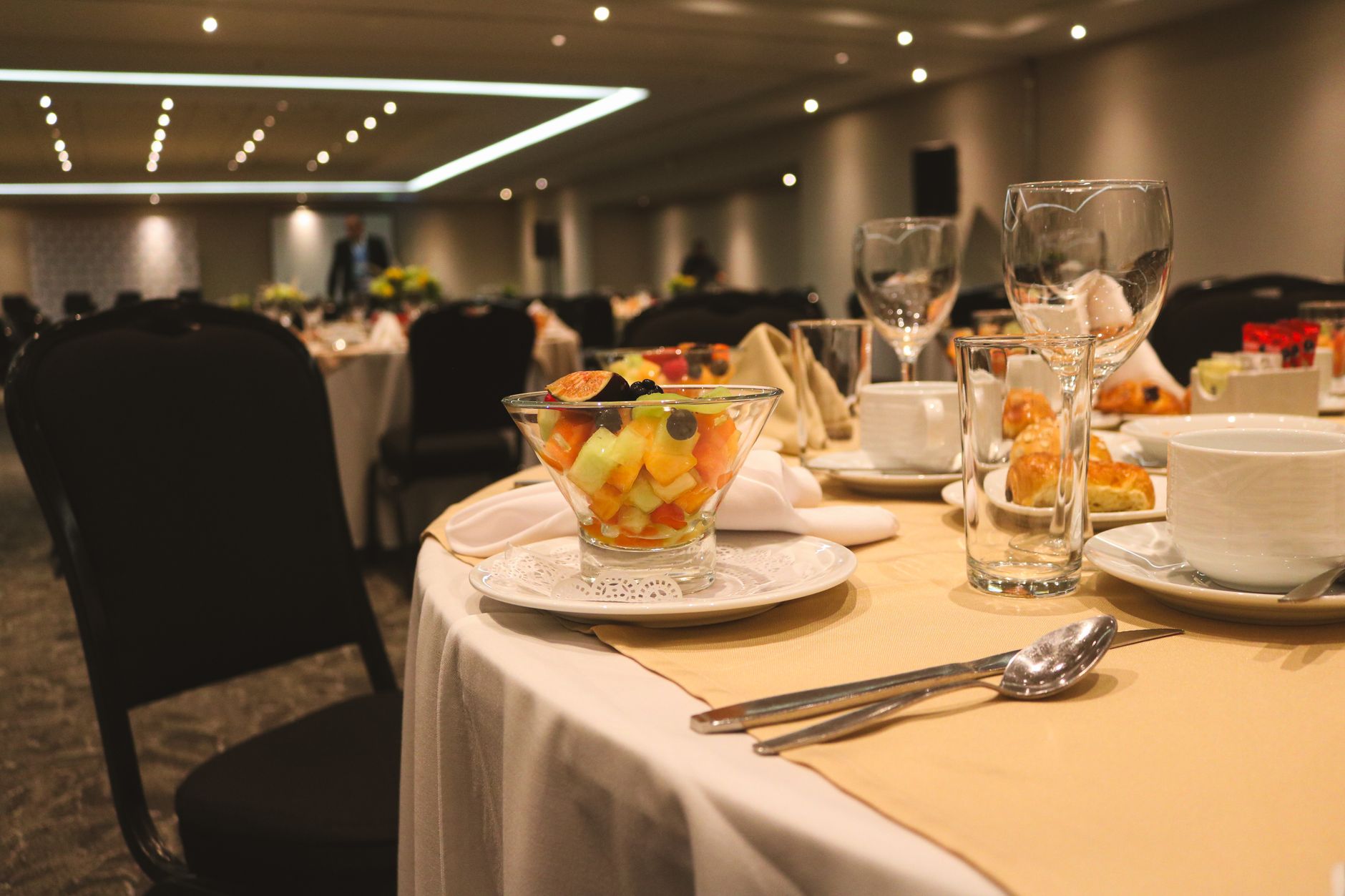 Wedding reception luxury table setup